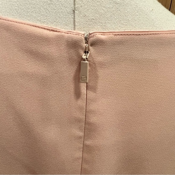 Lafayette 148 | Emery Ruffle Cuff Shift Dress | Soft Pink |Size Small - Picture 7 of 13